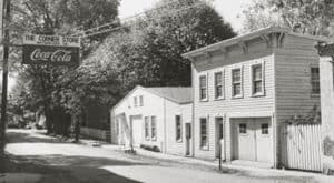 old photo of the tin shop in the village of Waterford Virginia