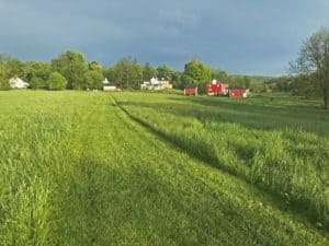 Continuing straight from Marker 8 leads to the Schooley MIll Barn