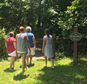 Trail head behind the Old Mill in Waterford VA