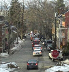 Commuter traffic clogs Waterford's streets